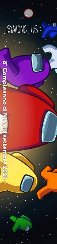 segnalibro personalizzato Among us