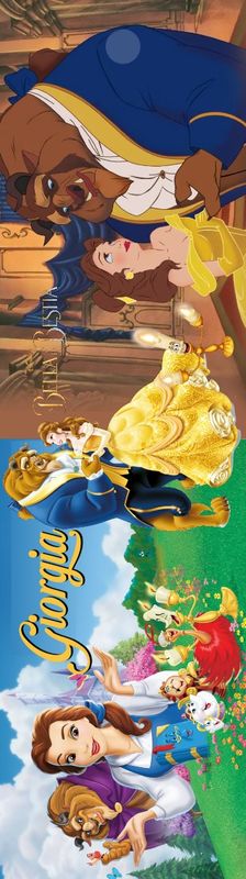 segnalibro bella e la bestia personalizzabile