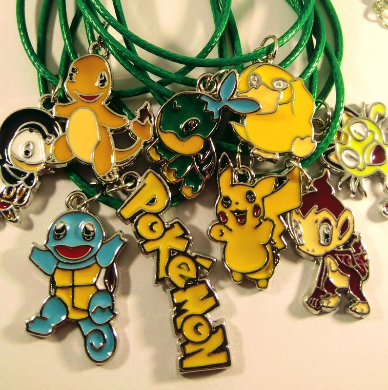 collane pokemon ciondolo personalizzabile regalino fine festa compleanno