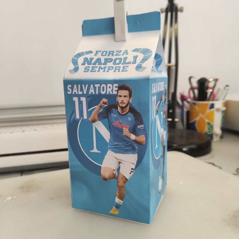 Scatoline Napoli calcio personalizzate festa compleanno