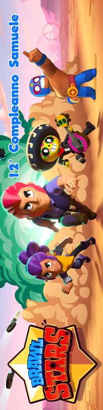 segnalibro plastificato personalizzato brawl stars e personalizzabili con nome eta regalini fine festa compleanno a tema