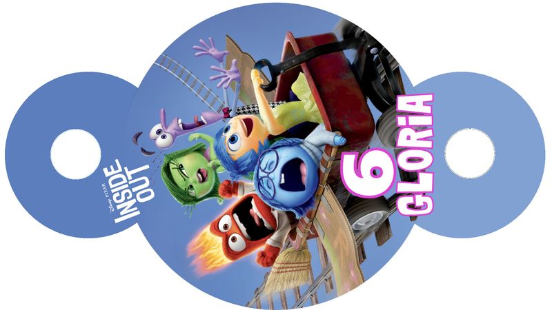 cannucce Inside Out personalizza con nome decorazioni festa