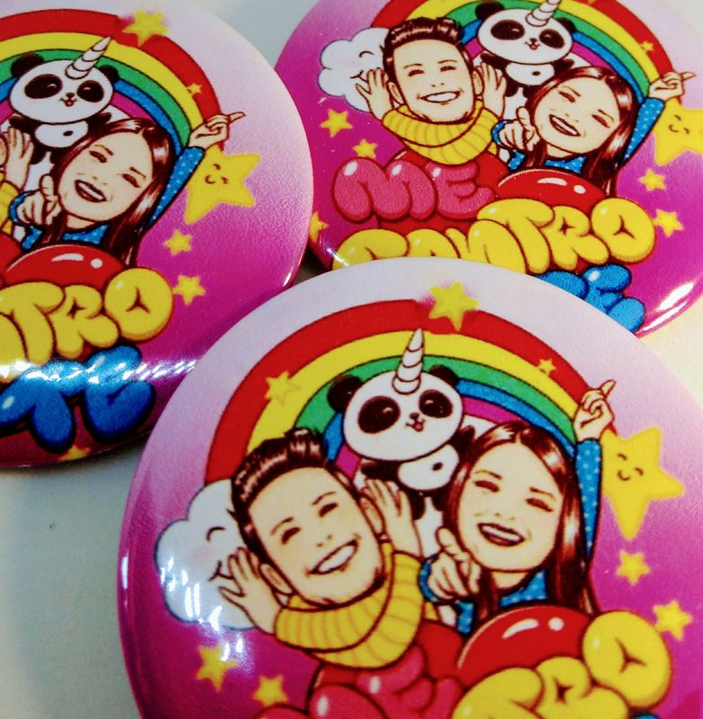 magneti personalizzabili regalini fine festa compleanno bambini me contro te