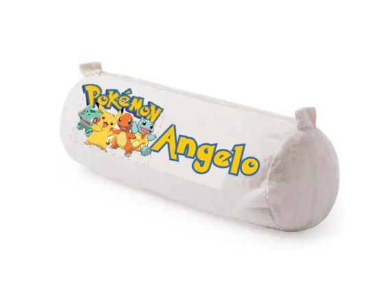 Astuccio scuola Linea Natura Cotone Cilindrico Personalizzato pokemon