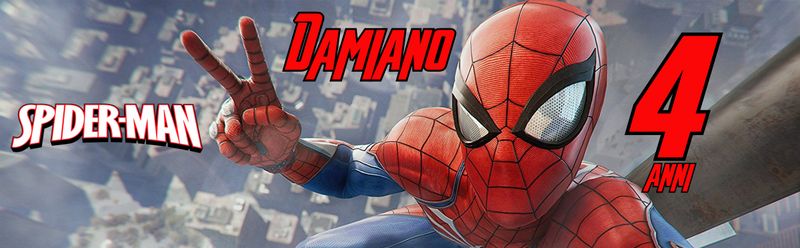 bottiglia acqua Spiderman etichette adesive piccola grande personalizzate addobbi decorazione festa…