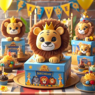 Scatoline porta confetti regalo Simba Leone personalizzate