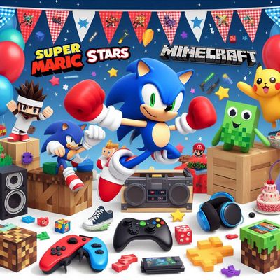 festa di compleanno videogames videogiochi nintendo ps playstation kit festa personalizzato piatti …