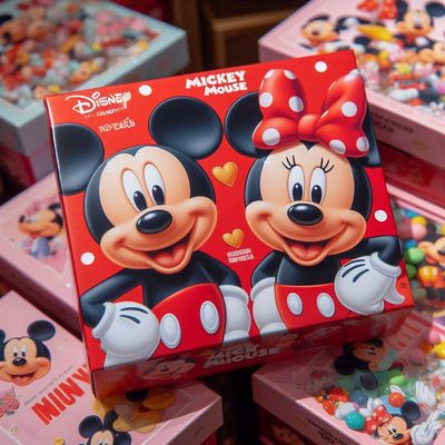 Scatole Minnie e Topolino personalizza porta regali confetti fine festa compleanno