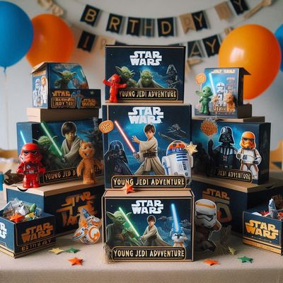 star wars Scatoline e Scatole Super quasi Happy Meal porta merenda popcorn patatine personalizzabil…