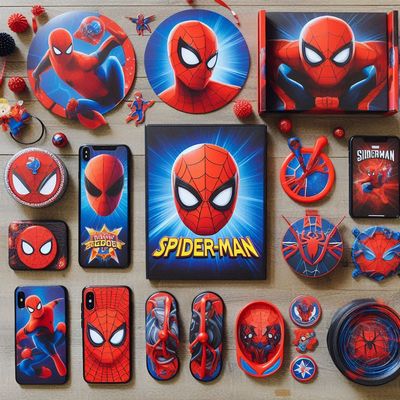 Spiderman regalini fine festa personalizzabili collanine, braccialetti, anellini, portafogli e port…