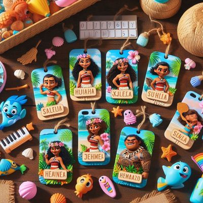gadget personalizzati personalizzabili regalini fine festa compleanno a tema oceania vaiana disney