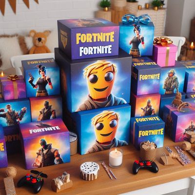 scatoline fortnite personalizza porta confetti regalini fine festa compleanno