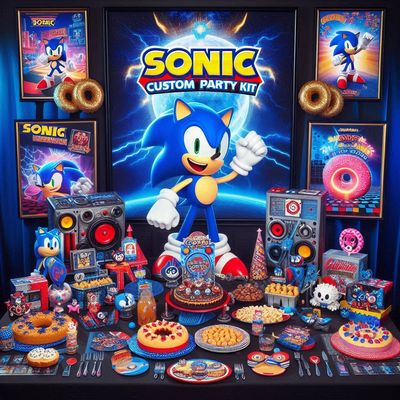 kit festa compleanno sonic addobbi decorazioni scatoline porta confetti gadget regalini fine person…