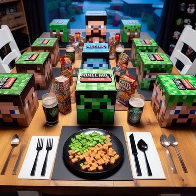 Scatoline Minecraft personalizzate porta confetti regalini