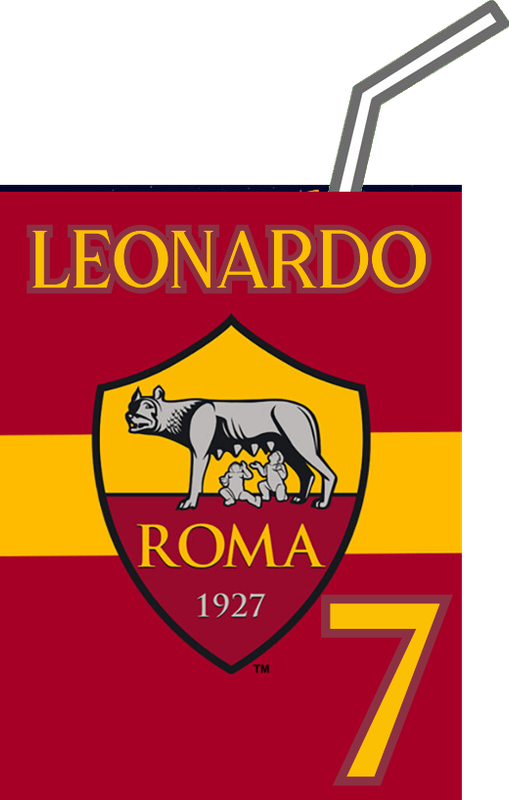 adesivi brick succo di frutta 200 ml valfrutta personalizzate as roma calcio