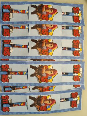 Matite segnaposto personalizzate con nome regali fine festa brawl stars