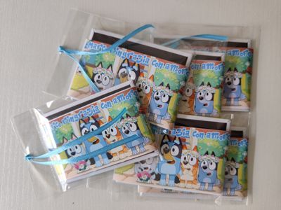 4 Magneti Bluey Calamite frigo grande rettangolare personalizzabile