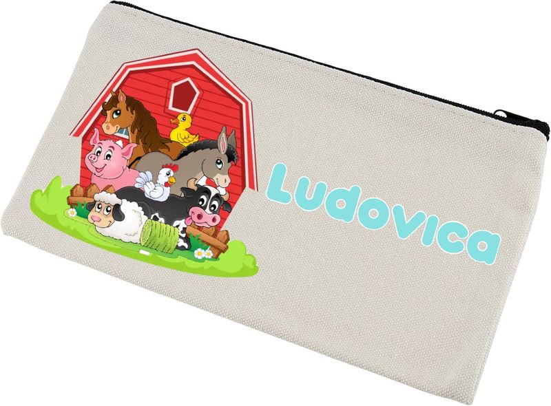 Astucci matite scuola personalizza con nomi invitati festa