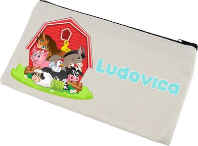 Astucci matite scuola personalizza con nomi invitati festa