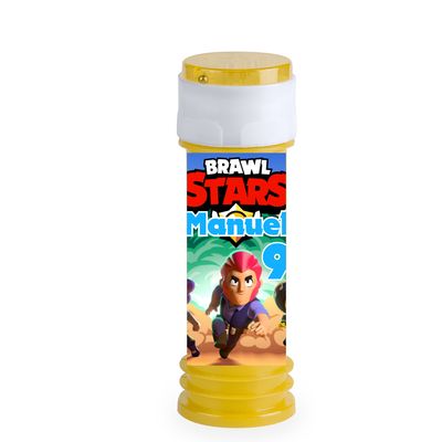 etichette adesivi bolle sapone personalizzate festa compleanno brawl stars