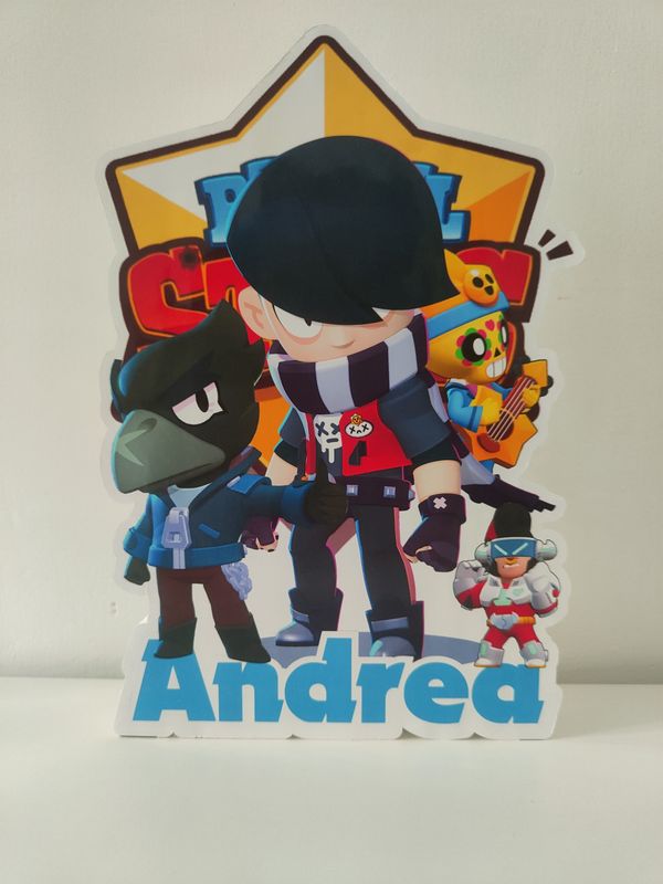 Sagoma Brawl Stars polistirolo centrotavola personalizzata