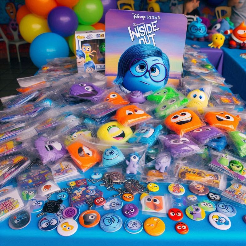 gadget regalini pensierini fine festa compleanno personalizzato inside out