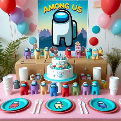kit compleanno piatti bicchieri tovaglietta adesivi bottiglia succhi bolle sapone nutellina persona…