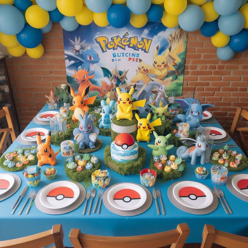Pokemon-kit-festa-di-compleanno-palloncini-arco-ghirlanda-catena-Kit-bambini-giocattoli-pokemon