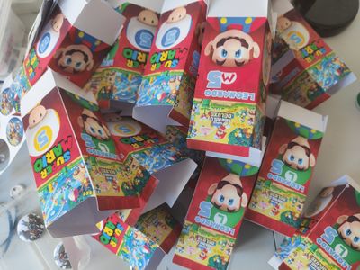 Scatole Super Mario 1/2 happy meal porta merenda festa