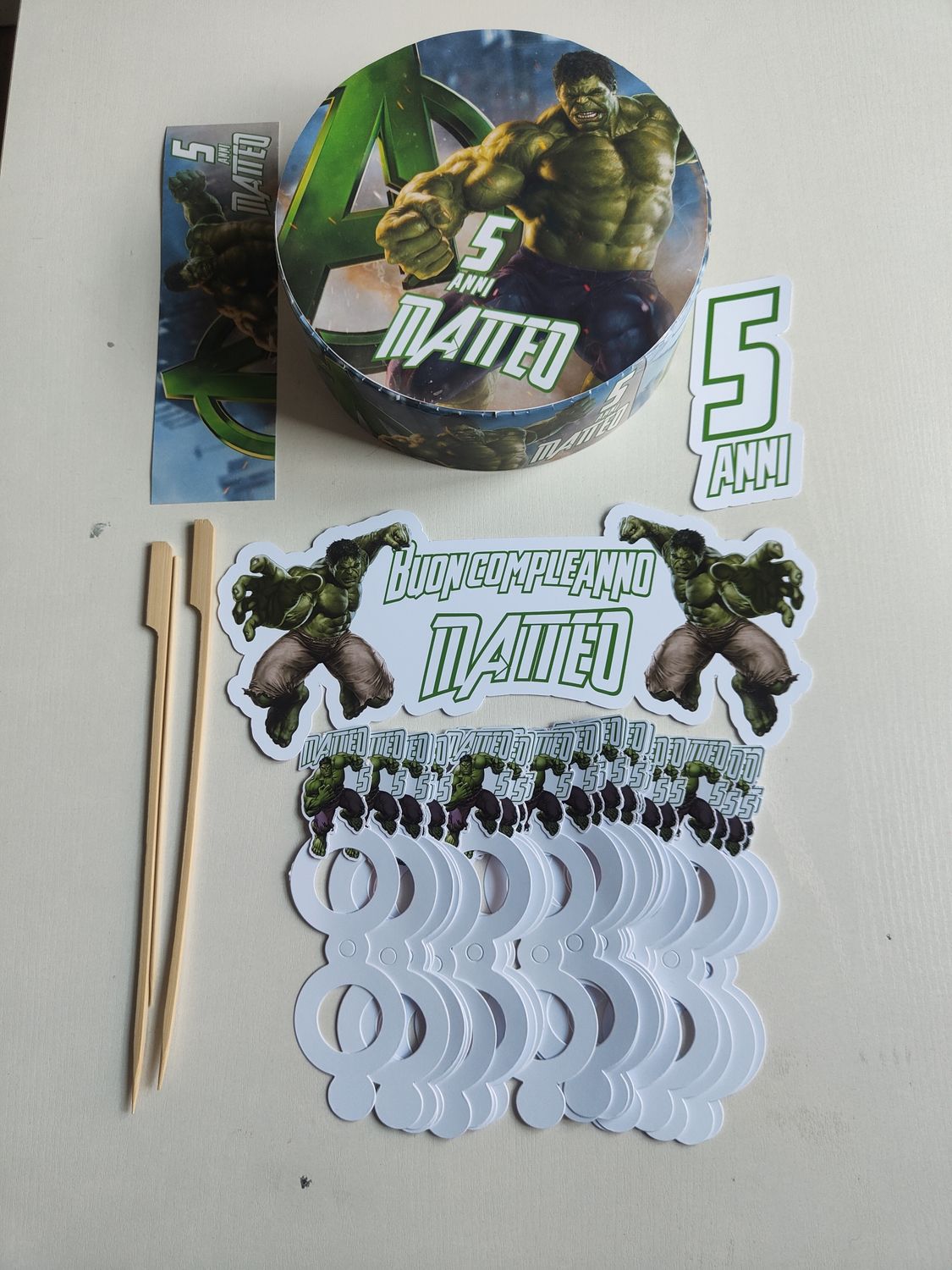 Base polistirolo personalizza torta lecca lecca chupa chups hulk