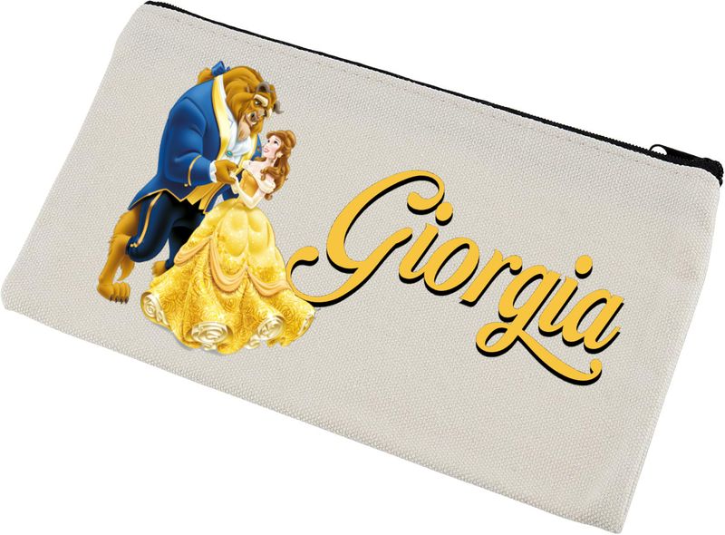 Astucci matite scuola Bella e la bestia personalizza con nomi