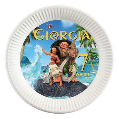 oceania vaiana disney party kit festa allestimento tavolo piatti