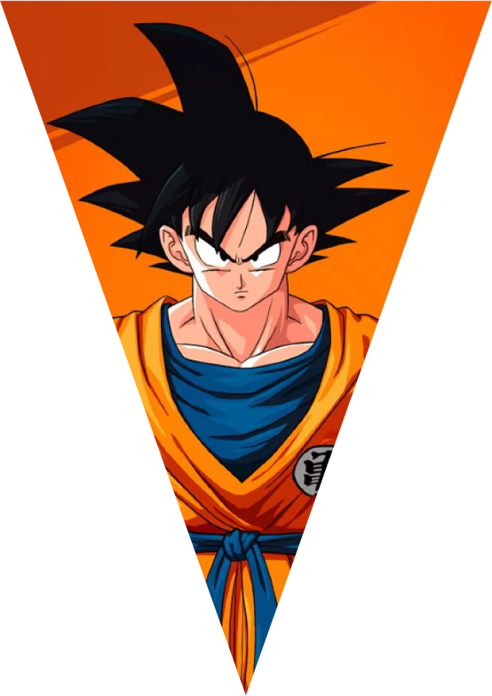festone bandierine triangolari festa compleanno personalizzato dragon ball