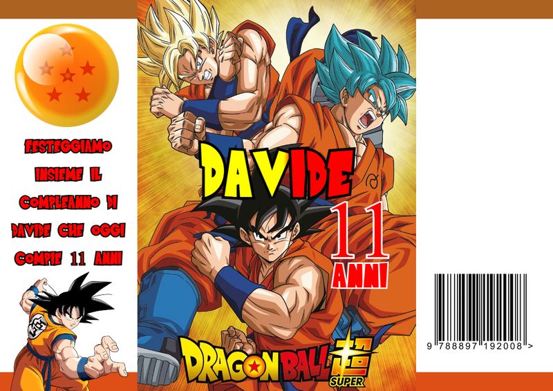 Bustine sacchetti Dragon Ball personalizza regali fine festa
