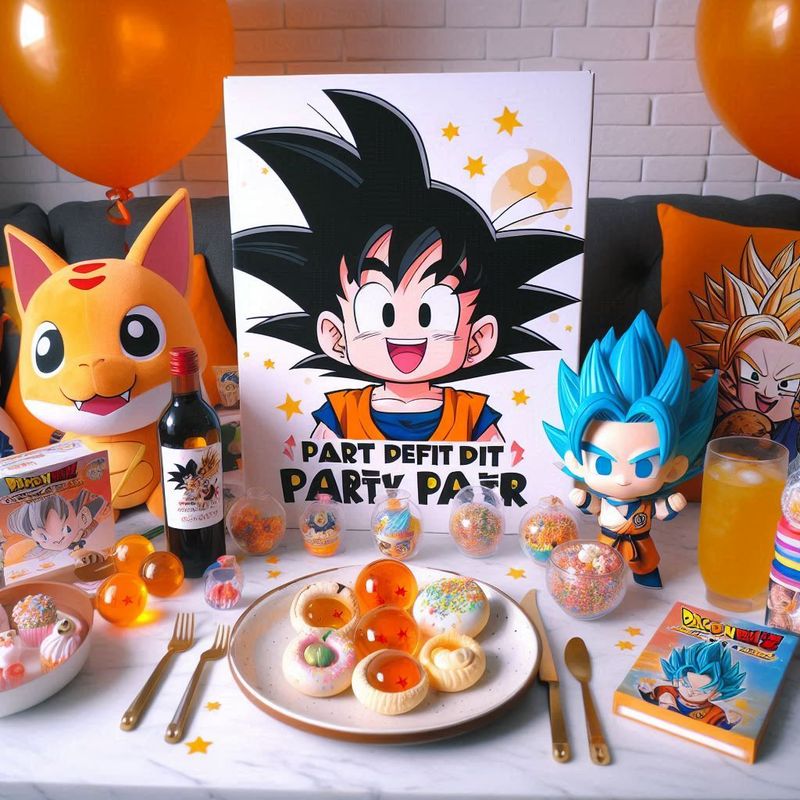 dragon ball personalizza quadri e quadretti party kit allestimento tavolo