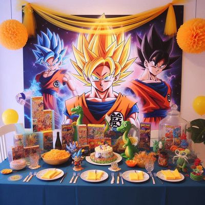 Party Kit festa Dragon Ball personalizza allestimento tavolo