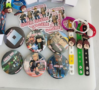 gadget regalini fine festa di compleanno personalizzati roblox