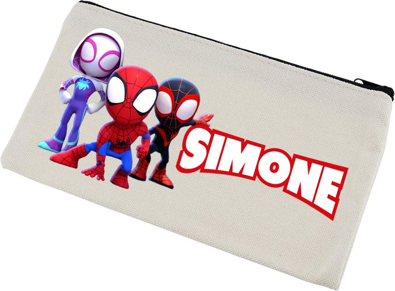 astucci matite colori scuola regalini personalizzati festa compleanno Spidey e i suoi amici