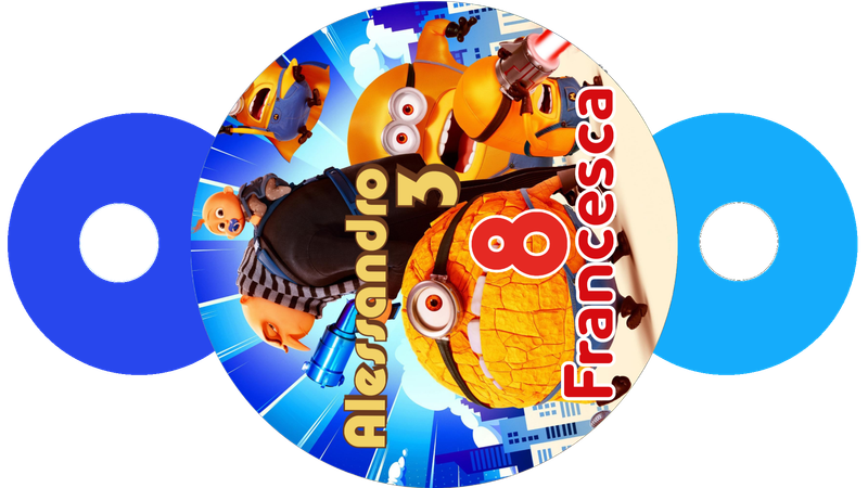 cannuccia personalizzata addobbi festa compleanno Minions cattivissimo me