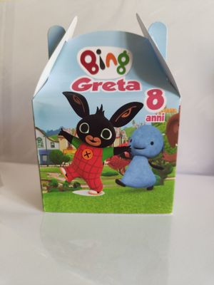 Scatoline Bing personalizza porta confetti regali fine festa