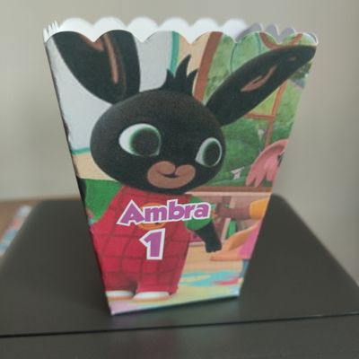 scatoline popcorn bing personalizzabili festa compleanno