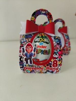 1 Scatolina Ovetto Kinder Brawl Stars personalizzata