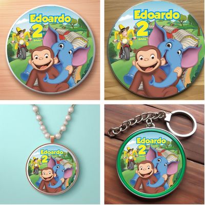 gadget scimmieta curioso george regalini pensierini personalizzate fine festa compleanno