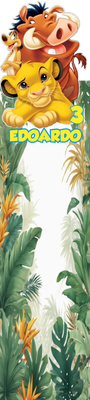 Segnaposto barrette Kinder Simba re leone personalizza festa