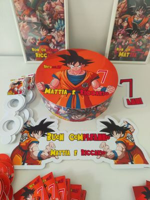 Torta finta base polistirolo lecca lecca chupa chups Dragon Ball
