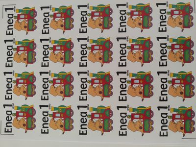 etichette adesivi a tema spotty cane personalizza festa bicchieri scatoline