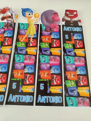 cartoncini segnaposto barrette kinder classica e maxi personalizzati inside out regalini festa comp…