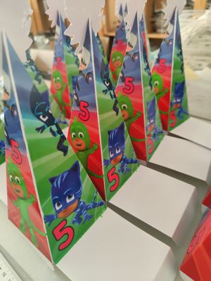 Scatolina piramide Pj Masks personalizza porta regalo confetti