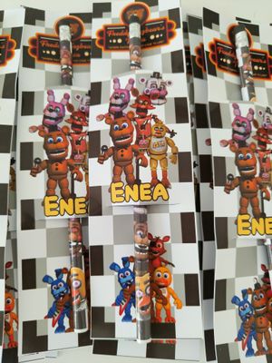 10 Matite segnaposto Fnaf personalizza regali fine festa