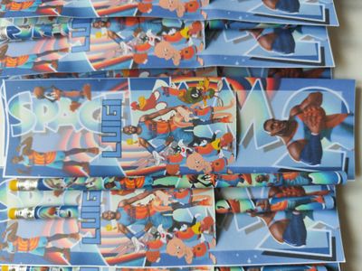 10 Matite segnaposto Space Jam personalizza regali fine festa